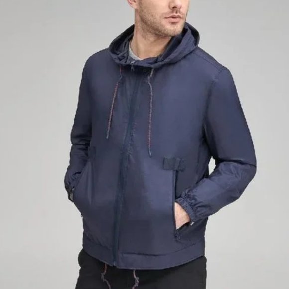 🎁 ANDREW MARC QUINN HOODED WINDBREAKER